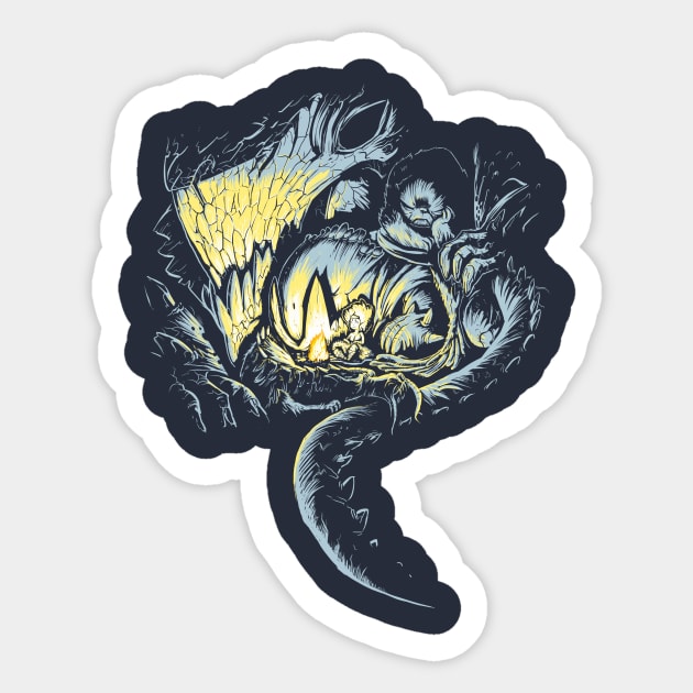 lord of beasts Sticker by tinbott